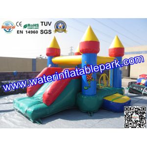 EN71 Mini Inflatable Bounce House Slide Combo For Kids Party