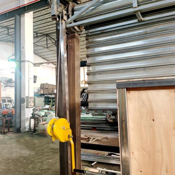 Quality Industrial / Commercial Manual Rolling Shutters Doors Wire Rope Operation for sale