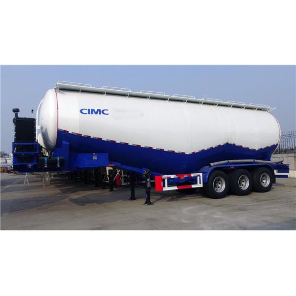 Powder Transport W Shaped 65CBM Bulk Cement Tanker Trailer