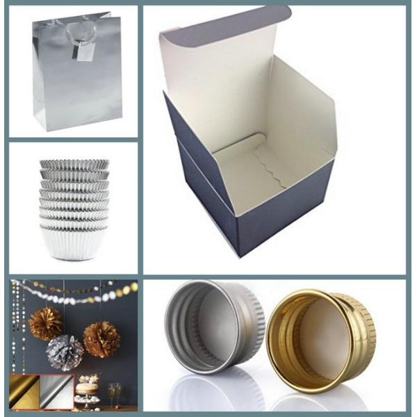 130gsm 153gsm PET Metallic Silver Paper Board For Gift Wrapping