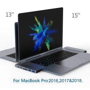 Multi Function 6 in 1 USB 3.0 Mini Adapter Hub Type-C USB3.0 USB-C Adapter Type