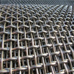 Mn65 Vibrating Screen 2 3 4 6 8 10 Mesh 8mm 9.5mm Stainless Steel Crimped Wire