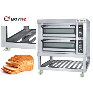 Electric Oven With Computer Controlled Three Layer Six Trays use in bakery shop/