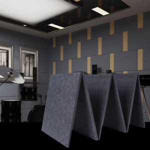High Density PET Self Adhesive Sound Proof Foam Panels For Recording Studio