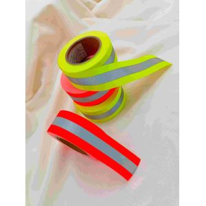 Yellow or Orange red Reflective Tape For Clothing Fire Retardant Reflective