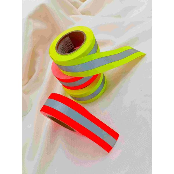 Yellow or Orange red Reflective Tape For Clothing Fire Retardant Reflective