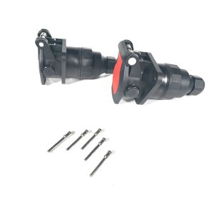 24v 5 Pole ABS Trailer Plug Socket Crimp Type ISO7638 Certification