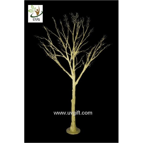 UVG 10ft artificial gold wishing tree with decorative twigs for party table