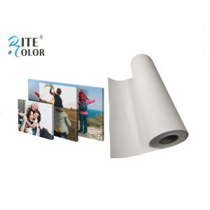 Bright White Stretched Matte Canvas Roll 260gsm Polyester Print Fabric