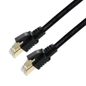 CAT8 Shielded Ethernet Cable S/FTP 40Gbps Gold RJ45