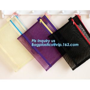 A3,A4,A5,B4,B5,B6,B8 file folder clear mesh bag printed logo document folder