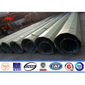 Angle Steel Transmission Double Circuit Tubular Pole 220kv 132kv Power High