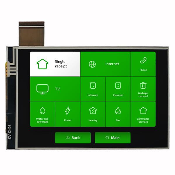 Quality 480x800 4 Inch TFT LCD Module Display IPS With RGB Interface RTP Touch for sale