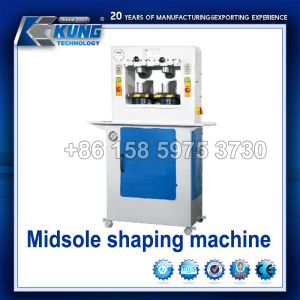 Electric Practical Insole Moulding Machine , 2 Stations Midsole Shaping Machine