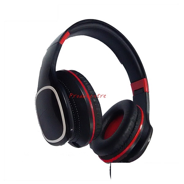 custom communication headphone wholesale good shape music headphone with noise reduction made with gloss ABS