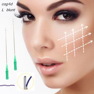 China 2019 new product Medical Suture pdo thread  COG4D l blunt 19g100mm cheek lifting needle on sale