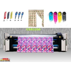 1800dpi Digital Textile Printing Machine With Three Head
