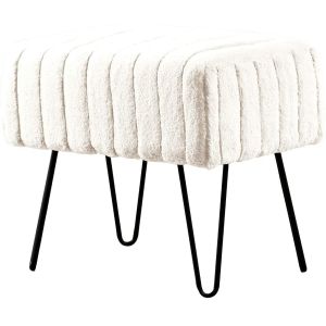 China Living Room Modern Ottoman Stool Modern Luxury Low Sofa With Gold Brass Stainless Steel Leg on sale