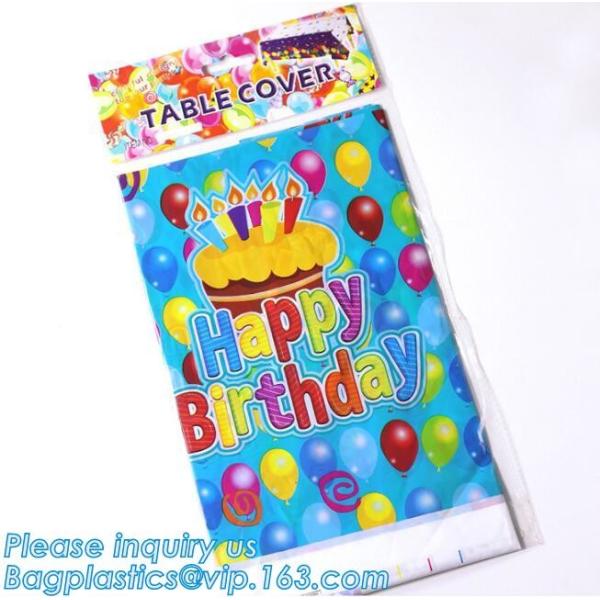 Quality cheap price embossed surface transparent disposable plastic table covers,54" X 108" Rectangular plastic table cover pac for sale