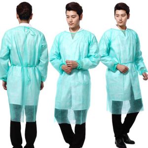Dustproof Disposable Operating Gowns , Disposable Protective Gowns Long Sleeves
