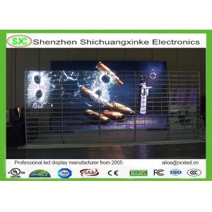 P10 Advertising transparent video glass screen transparent window display