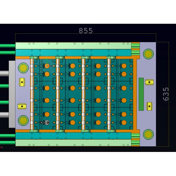 Flip Top Cap Mould , Plastic Injection Moulding Die Hot Runner 24 Cavity