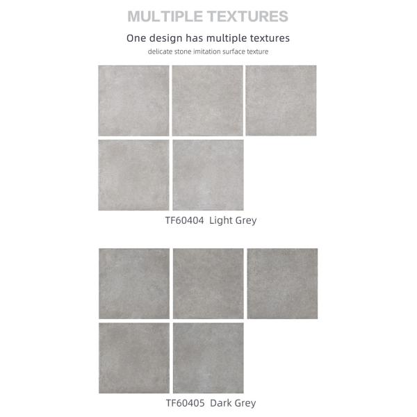 Anti Slip Glazed Porcelain Tiles 600x600mm Cement Floor Tiles For Kitchen / Bathroom