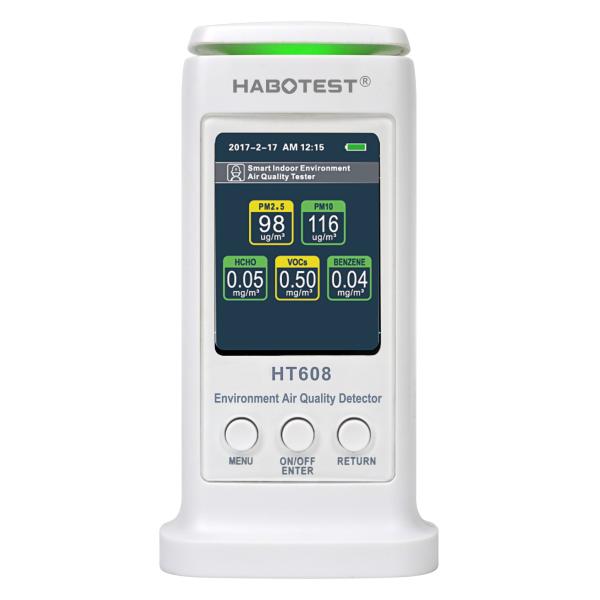 HT608 Indoor Air Quality Detector Gas Tester Enviromental Meter PM2.5 PM10 HCHO