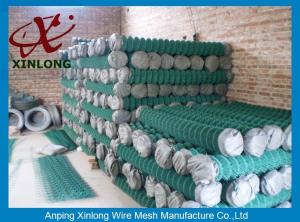 Wholesale Decorative School Playground Galvanized Chain Link Wire Fence , Chain Wire Fencing from china suppliers