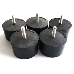 M5 / M6 Rubber Vibration Isolator Mounts Custom Molded Rubber Parts