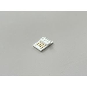 USB 2.0 AM Male Wire Solder Connector 5U Gold-Plated Terminal for Power & Data