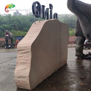 Anti Water Custom Made Animatronics Fiberglass Logo For Amusement Park