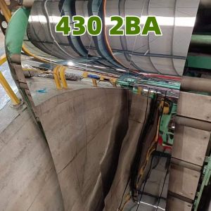 Wholesale SUS430 2BA Cold Rolled Stainless Steel Sheet 8K Mirror Surface With PVC Flim 1.2*1250*2500mm from china suppliers
