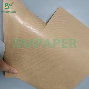 50gsm 60gsm One Side Glossy Brown Striped Kraft Paper For Making Hangbag