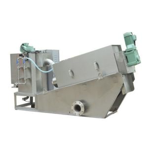 SS304 Multi Disc Screw Plate And Frame Filter Press Machine For Slurry Dewater