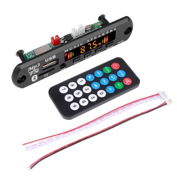 CAR AMPLIFIER Bluetooth Audio Module with Color Screen and Remote Control