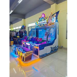 Coin-operated indoor park children's 4 players arcade entertainment water