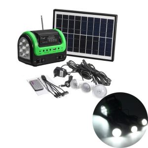 FCC EMC 5W 6V Portable Solar Energy Lamp 12PCS SMD LED Car Boat Solar Light Kit