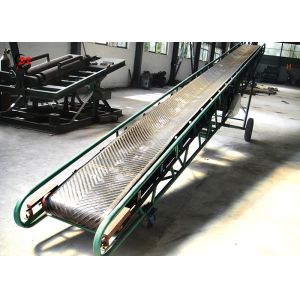Wholesale 50m Movable Green Carbon Steel Mobile Flat Belt Conveyor Fertilizer from china suppliers