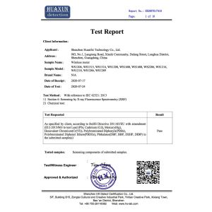 Shenzhen Huasifei Technology Co., Ltd. Certifications