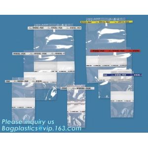 Fisherbrand™ Sterile Polyethylene Sampling Bags Capacity: 120mL, Bags with Flat