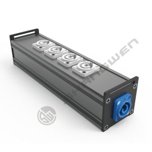 Wholesale 5-Way Power Out and 1-IN Splitter Coupler Power Connectors Audio Distribution Box Stage Connector PowerCON Sockets Breakout Box from china suppliers