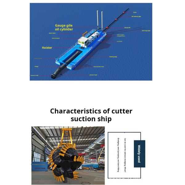 12m River Cleaning Dredger Vessel Sand Dredging Machine