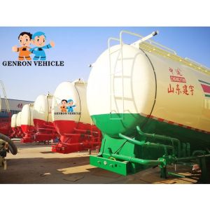 Three Axles Dry Bulk 65cbm 12000mm Cement Powder Trailer