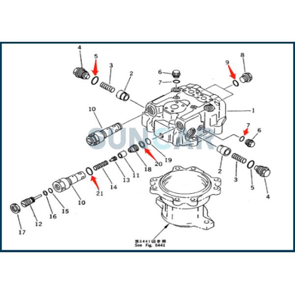 706-77-01150 7067701150 Swing Motor Seal Kit Fits Excavator Komatsu PC300-5