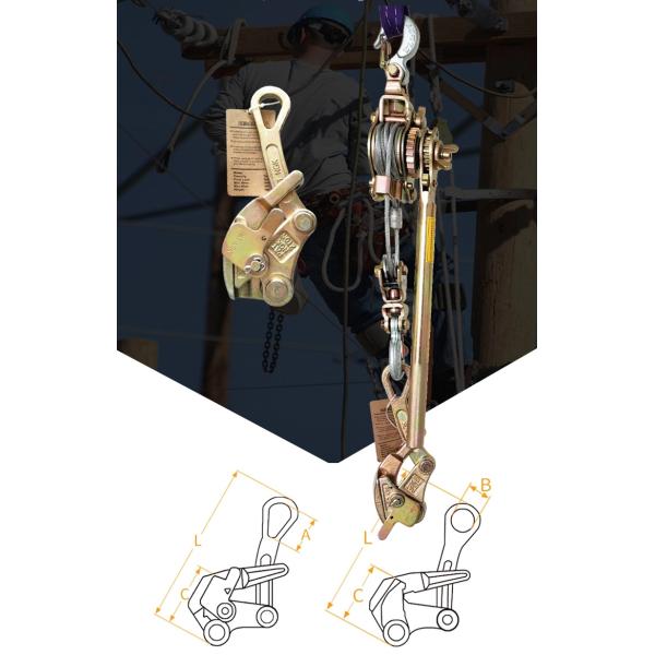 ISO 10KN Universal Forged Alloy Steel Come Along Clamp