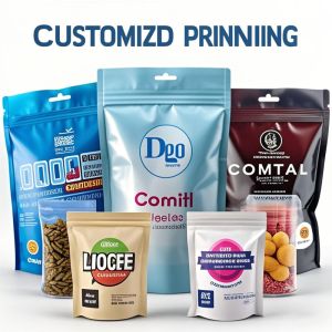 Personalized Printed Heat-sealed Stand-up Pouch Baggies With Aluminized Foil
