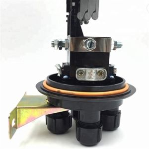 Black Color 24 Core Fiber Optic Splice Joint Closure PC ABS For FTTH Network