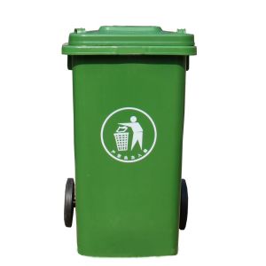 240L large plastic rubbish garbage bin with lids and wheel