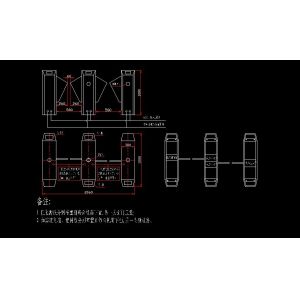 Indoor Half Height Tripod Access Control System 35 Persons Per Minute